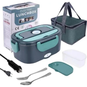Portable electric lunchbox set with insulated bag
