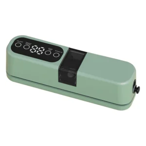 Mint green portable vacuum sealer with display