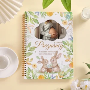 96 Sheets First-Time Mom Pregnancy Journal Memory Book with Weekly Planning & Sonogram Spaces Stickers Thoughtful Gift for Baby