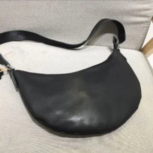 2025 Women's Bag Leather Top Layer Handmade Women's Shoulder Chest Crossbody Luxury Brand Women's Moon Designer Luxury Bag