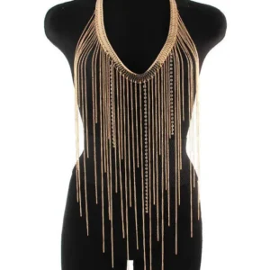 2024  Body necklace Women's body chain Clothing accessories wear with body chain