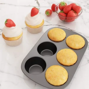 6/12 Cups Square Cupcake Pan Muffin Tray Cupcake Mold Muffin Pan Carbon Steel Baking Pan Kitchen Oven Non Stick Bakeware