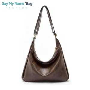 2025 Women Handbag Ultra Soft Foldable Stylish Slouchy Tote Purses Soft PU Leather Crossbody Bag Vintage Slouchy Bag with Zipper