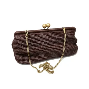 Fashion Elegant Woven Handbag Female Beach Straw Underarm Bag Versatile Exquisite Shoulder Bags Evening Bags For Women Gifts