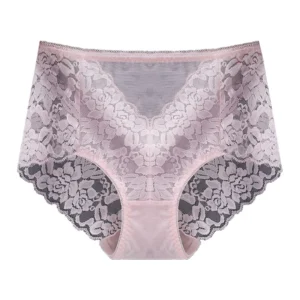 Women's Underwear Plus Size Floral Lace Panties High Waist Ladies Briefs Sexy Lingerie Female Pantys Seamless Underpant Intimate