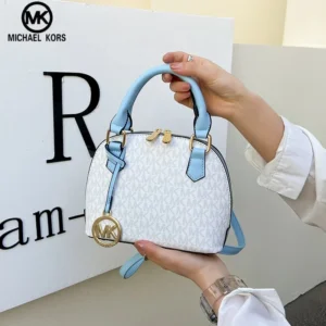 Michael Kors premium textured women's bag fashionable hand-held shoulder bag light luxury casual MK candy colored crossbody bag