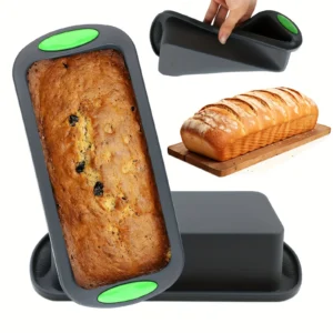A Rectangular Toast Baking Pan, Suitable for Making Muffins, Bread, Pies, Cakes, Chocolate, Jelly, and More