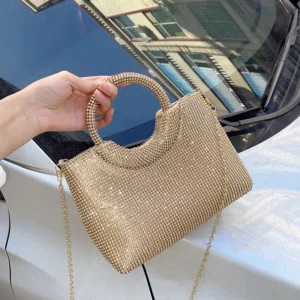 Women Sparkling Evening Clutch Tote Purse Bags Luxury Design Causal Handbag Ladies Shoulder Bag