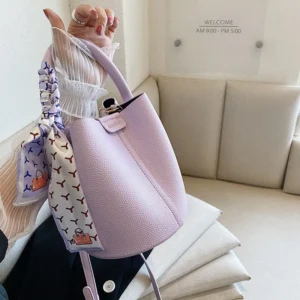 Fashion Women Crossbody Bags Shoulder Bags Luxury Brand Design Bucket Bag Ladies PU Leather Portable Hand Bags