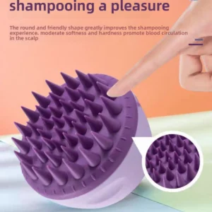 Shampoo Head Scalp Massage Brush Silicone Soft Skin Friendly Hair Washing Massager Comb SPA Massage Brush Beauty Salon Hair Tool