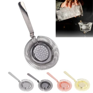 Bar Cocktail Strainer Stainless Steel Professional Strainer Bar Tools for Bartending Restaurant Party Bartending Filter﻿