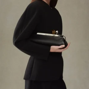 Women's Luxury Designer Clip Handbag Purses for Ladies Long Clutch Bag with Removable Shoulder Strap Fashionable Baguette Bag