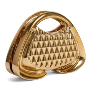 Trendy Luxury Women's Handbags Acrylic Hard Shell Evening Clutch Geometric Shape Mesh Trapezoidal Shoulder Bag Wedding Event