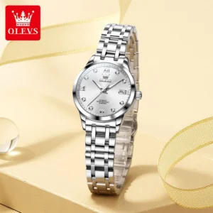 OLEVS 9946 Woman Watch Top Brand Calendar Mechanical Watch For Women Original Waterproof Luminous Ladies Automatic Hand Clock