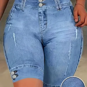 2127 [Printed Leggings - Not Faux Denim Fabric]Printed Leggings Without Texture - Non-Faux Denim Fabric,