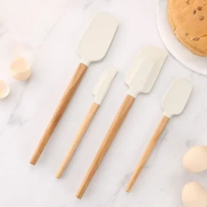 Baking Tools Silicone Cream Spatula Long Handle Heat Resistant Baking Scraper Portable Soft Pastry Blenders Chocolate Butter