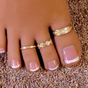 3 Pieces/set of Uniquely Designed Carved Toe Rings, Women's Vacation Style Daily Wear, Holiday Accessories Gifts